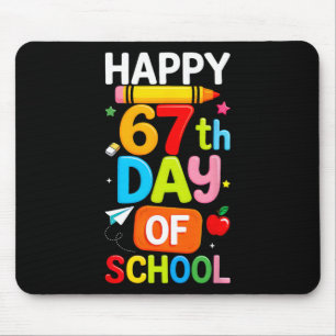 Mousepad Feliz 67º Dia De Aula Professor Crianças Seis Sete