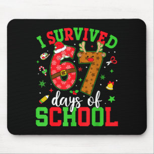 Mousepad Feliz 67º Dia De Escola Natal Engraçado 67 Meme S
