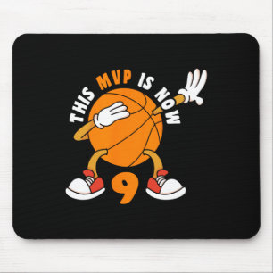 Mousepad Feliz 9 de aniversário, 9 anos Mvp Bysketbyll 9º B