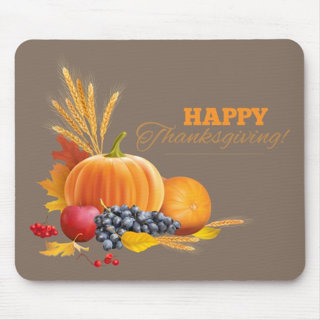 Mousepad Feliz Ação de Graças (Frente)