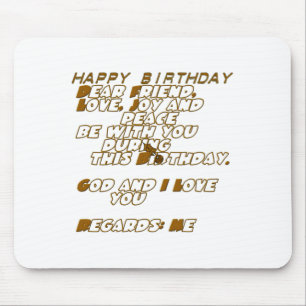 Mousepad Feliz aniversário