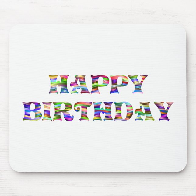 Mousepad Feliz aniversário (Frente)