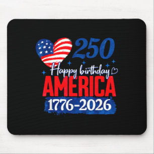 Mousepad Feliz aniversário américa 250 anos patriótico