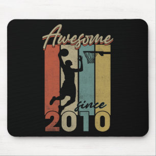 Mousepad Feliz Aniversário de 12, Basquete, 12 Anos, Espeta