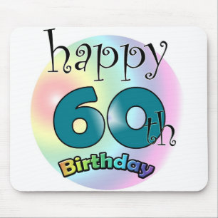 Mousepad Feliz aniversário de 60 anos