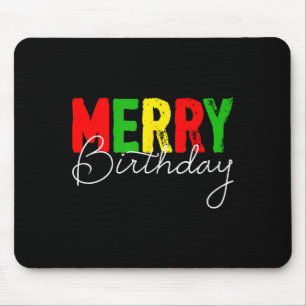 Mousepad Feliz Aniversário, Nascido no Dia de Natal