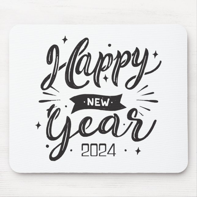 Mousepad Feliz ano novo 2024 (Frente)