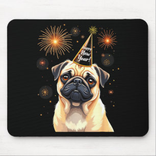 Mousepad Feliz Ano Novo 2025 Véspera Fogos de Artifício Cac