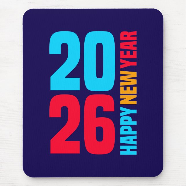 Mousepad Feliz ano novo 2026-34568 (Frente)