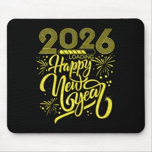Mousepad Feliz ano novo 2026 Carregando o Premiu do Firewor