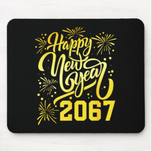 Mousepad Feliz Ano Novo 2067 Engraçado 67 Seis Sete Meme An