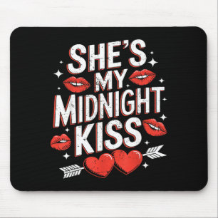 Mousepad Feliz Ano Novo Casais Ela É Meu Beijo Da Meia-Noit
