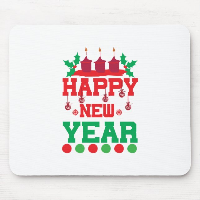 Mousepad Feliz ano novo Merry Xmas (Frente)