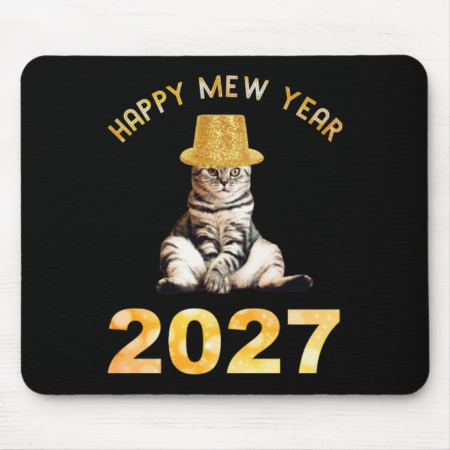 Mousepad Feliz Ano Novo Mew 2027 (Frente)