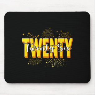 Mousepad Feliz Ano Novo Vinte Vinte Seis Feliz Ano Novo 202