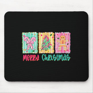 Mousepad Feliz Arco de Árvore de Natal Gingercake Candy Can