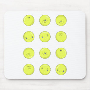 Mousepad Feliz Bolas Amarelas