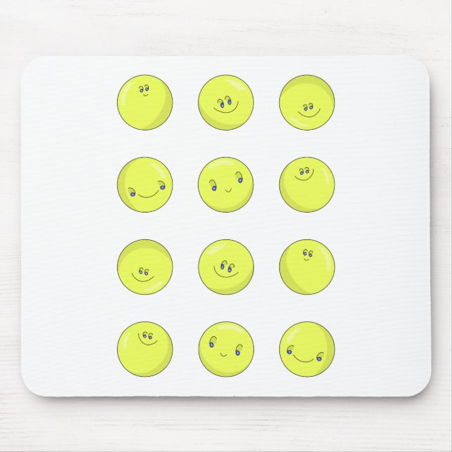 Mousepad Feliz Bolas Amarelas (Frente)