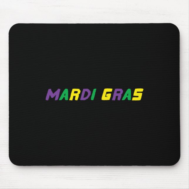 Mousepad Feliz Carnaval Gras Louisiana Carnaval Nova Orlean (Frente)