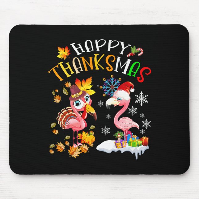 Mousepad Feliz Casal Flamingo de Feliz Graças a Chris (Frente)