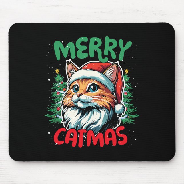 Mousepad Feliz Catmas Engraçado Pato de Natal (Frente)