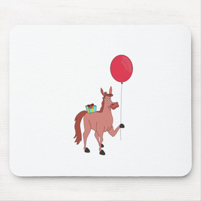 Mousepad Feliz Cavalo de Aniversário (Frente)