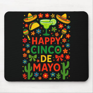 Mousepad Feliz cinco de mayo - festa mexicana fiesta cacto