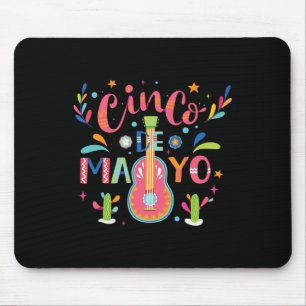 Mousepad Feliz Cinco De Mayo México Festa Taco Guitarra Cin