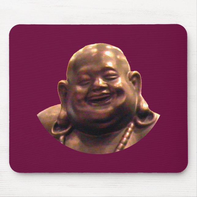 Mousepad Feliz Círculo Buda Shangai 2002 O MUSEU Zazzl (Frente)