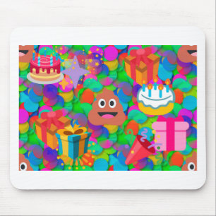 Mousepad feliz cocô de aniversário emoji