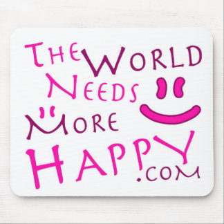 Mousepad Feliz-Cor-de-rosa
