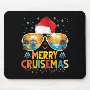 Mousepad Feliz Cruisemas Chapéu do Papai Noel Retro Cruzeir
