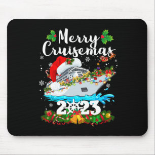 Mousepad Feliz Cruisemas Família Cruise Natal 2023 Diversão