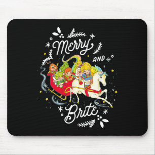 Mousepad Feliz De Natal Rainbow Brite E Brite Sleigh Rid
