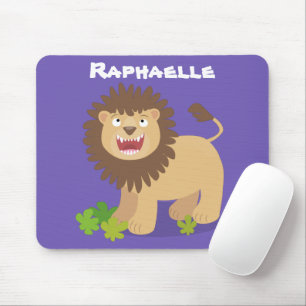 Mousepad Feliz desenho animado de leão