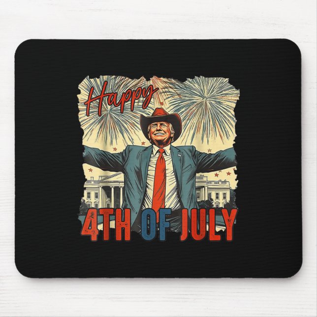 Mousepad Feliz Dia 4 De Julho Da Independência (Frente)