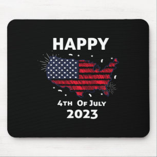 Mousepad Feliz Dia 4 de Julho da Independência