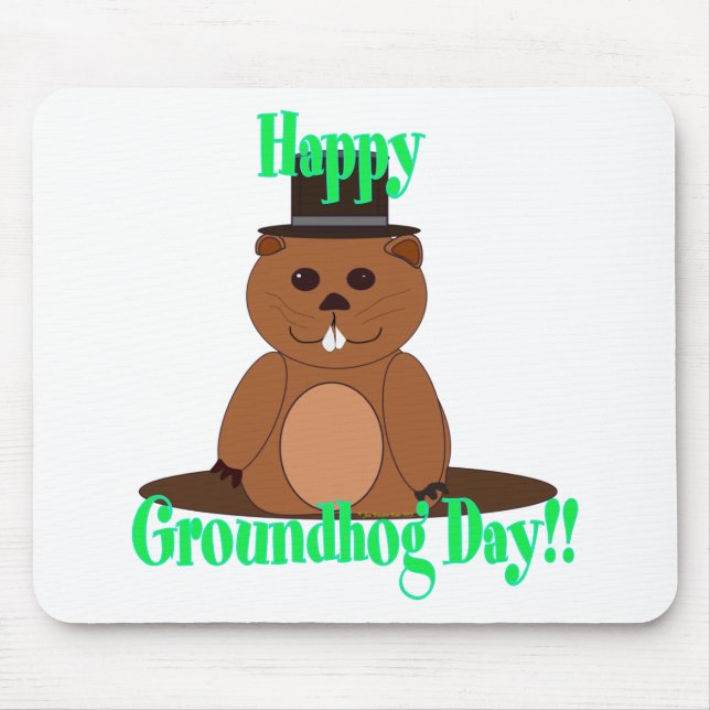 Mousepad Feliz Dia da Marmota! (Frente)