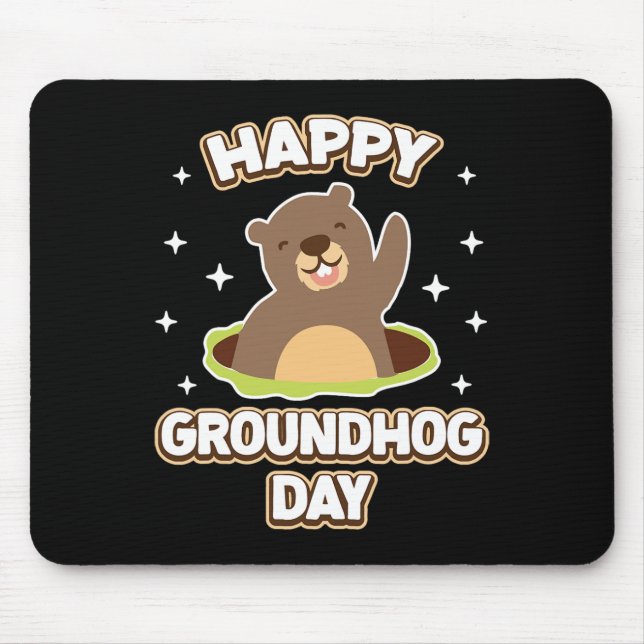 Mousepad Feliz Dia da Marmota 2025 (Frente)