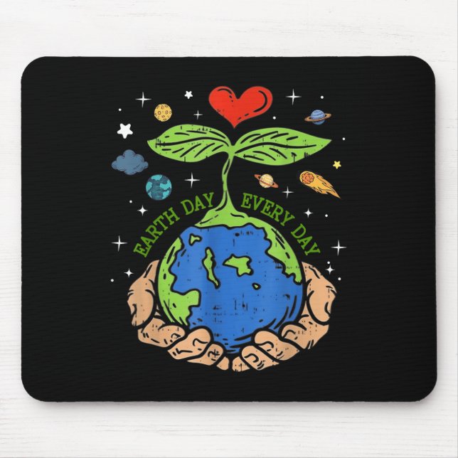 Mousepad Feliz Dia da Terra 2024 Salve Nosso Planeta Cute E (Frente)