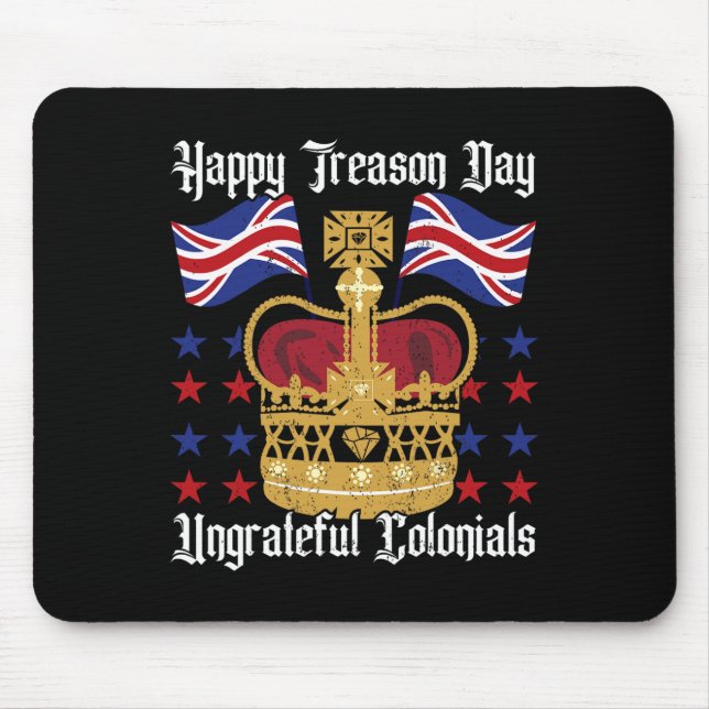 Mousepad Feliz Dia da Traição Dia da Independência Diversão (Frente)