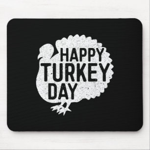 Mousepad Feliz Dia da Turquia Homens Mulheres Crianças Ação