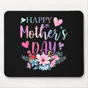 Mousepad Feliz dia das mães com floral mamãe vovó