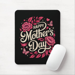 Mousepad Feliz Dia das Mães Querida Mãe Floral