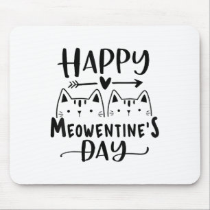 Mousepad Feliz Dia das Meowentines Dia de os namorados Engr