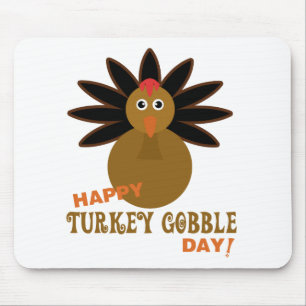 Mousepad Feliz Dia de Ação de Graças da Turquia
