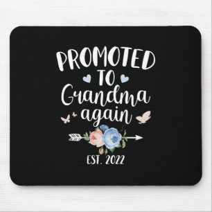 Mousepad Feliz Dia de as mães 2022 Promovido À Vovó Novamen