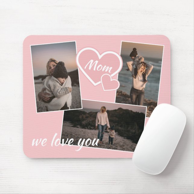 Mousepad Feliz dia de as mães Mãe Nós Te Amos Fotos (Com mouse)