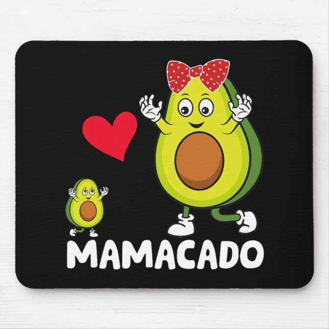 Mousepad Feliz dia de as mães Mamãe Melhor Mãe Avocado Mama (Frente)
