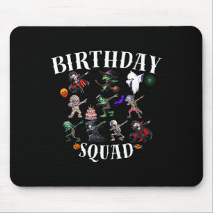 Mousepad Feliz Dia de Halloween Aniversário, Par Familiar C